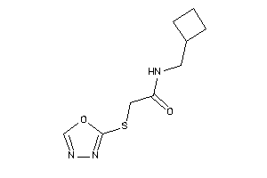 N-(cyclobutylmethyl)-2-(1,3,4-oxadiazol-2-ylthio)acetamide