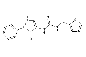 1-(5-keto-1-phenyl-3-pyrazolin-4-yl)-3-(thiazol-5-ylmethyl)urea
