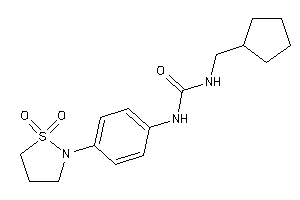 1-(cyclopentylmethyl)-3-[4-(1,1-diketo-1,2-thiazolidin-2-yl)phenyl]urea