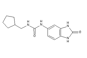 1-(cyclopentylmethyl)-3-(2-keto-1,3-dihydrobenzimidazol-5-yl)urea