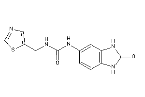 1-(2-keto-1,3-dihydrobenzimidazol-5-yl)-3-(thiazol-5-ylmethyl)urea