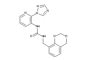 1-(4H-1,3-benzodioxin-8-ylmethyl)-3-[2-(1,2,4-triazol-1-yl)-3-pyridyl]urea