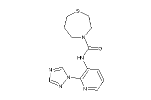 N-[2-(1,2,4-triazol-1-yl)-3-pyridyl]-1,4-thiazepane-4-carboxamide