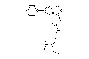 N-[2-(2,4-diketothiazolidin-3-yl)ethyl]-2-(6-phenylimidazo[2,1-b]thiazol-3-yl)acetamide