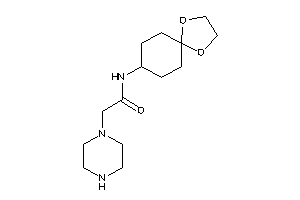 N-(1,4-dioxaspiro[4.5]decan-8-yl)-2-piperazino-acetamide