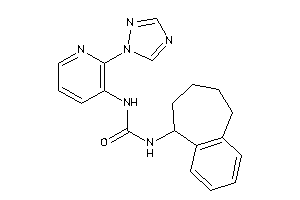 1-(6,7,8,9-tetrahydro-5H-benzocyclohepten-9-yl)-3-[2-(1,2,4-triazol-1-yl)-3-pyridyl]urea