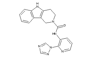 N-[2-(1,2,4-triazol-1-yl)-3-pyridyl]-1,3,4,5-tetrahydropyrido[4,3-b]indole-2-carboxamide