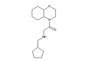 1-(2,3,4a,5,6,7,8,8a-octahydrobenzo[b][1,4]oxazin-4-yl)-2-(cyclopentylmethylamino)ethanone