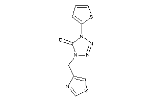 Image of 1-(thiazol-4-ylmethyl)-4-(2-thienyl)tetrazol-5-one
