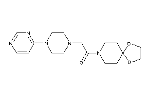 1-(1,4-dioxa-8-azaspiro[4.5]decan-8-yl)-2-[4-(4-pyrimidyl)piperazino]ethanone