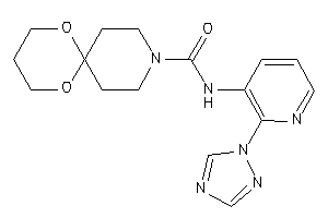 N-[2-(1,2,4-triazol-1-yl)-3-pyridyl]-7,11-dioxa-3-azaspiro[5.5]undecane-3-carboxamide