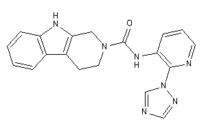 N-[2-(1,2,4-triazol-1-yl)-3-pyridyl]-1,3,4,9-tetrahydro-$b-carboline-2-carboxamide