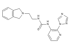 1-(2-isoindolin-2-ylethyl)-3-[2-(1,2,4-triazol-1-yl)-3-pyridyl]urea