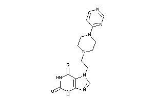 7-[2-[4-(4-pyrimidyl)piperazino]ethyl]xanthine