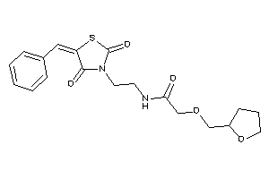 N-[2-(5-benzal-2,4-diketo-thiazolidin-3-yl)ethyl]-2-(tetrahydrofurfuryloxy)acetamide