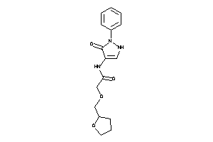 N-(5-keto-1-phenyl-3-pyrazolin-4-yl)-2-(tetrahydrofurfuryloxy)acetamide