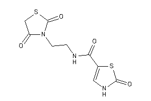 Image of N-[2-(2,4-diketothiazolidin-3-yl)ethyl]-2-keto-4-thiazoline-5-carboxamide