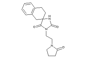 3-[2-(2-ketopyrrolidino)ethyl]spiro[imidazolidine-5,2'-tetralin]-2,4-quinone