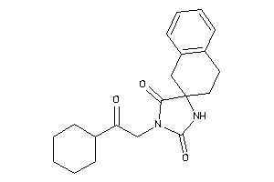 3-(2-cyclohexyl-2-keto-ethyl)spiro[imidazolidine-5,2'-tetralin]-2,4-quinone