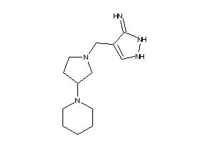 Image of [4-[(3-piperidinopyrrolidino)methyl]-3-pyrazolin-3-ylidene]amine