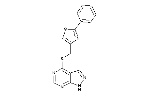 2-phenyl-4-[(1H-pyrazolo[3,4-d]pyrimidin-4-ylthio)methyl]thiazole