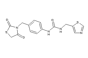 1-[4-[(2,4-diketothiazolidin-3-yl)methyl]phenyl]-3-(thiazol-5-ylmethyl)urea