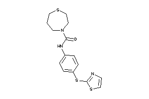 N-[4-(thiazol-2-ylthio)phenyl]-1,4-thiazepane-4-carboxamide