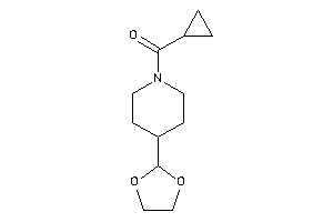 Cyclopropyl-[4-(1,3-dioxolan-2-yl)piperidino]methanone