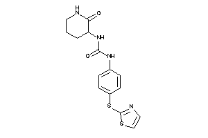 1-(2-keto-3-piperidyl)-3-[4-(thiazol-2-ylthio)phenyl]urea