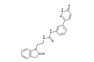 1-[2-(2-ketoindolin-1-yl)ethyl]-3-[3-(6-keto-1H-pyridazin-3-yl)phenyl]urea