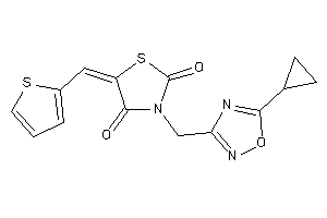 3-[(5-cyclopropyl-1,2,4-oxadiazol-3-yl)methyl]-5-(2-thenylidene)thiazolidine-2,4-quinone