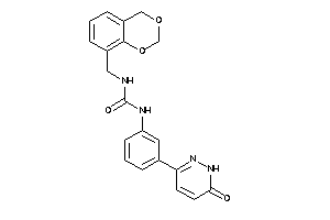 1-(4H-1,3-benzodioxin-8-ylmethyl)-3-[3-(6-keto-1H-pyridazin-3-yl)phenyl]urea