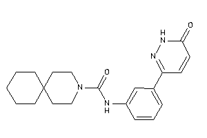 N-[3-(6-keto-1H-pyridazin-3-yl)phenyl]-3-azaspiro[5.5]undecane-3-carboxamide