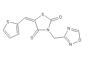 Image of 3-(1,2,4-oxadiazol-3-ylmethyl)-5-(2-thenylidene)thiazolidine-2,4-quinone