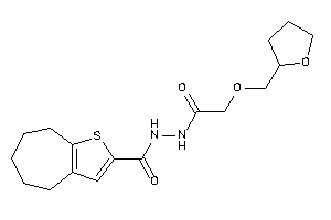 N'-[2-(tetrahydrofurfuryloxy)acetyl]-5,6,7,8-tetrahydro-4H-cyclohepta[b]thiophene-2-carbohydrazide