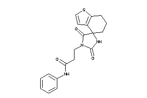 3-(2',5'-diketospiro[6,7-dihydro-5H-benzothiophene-4,4'-imidazolidine]-1'-yl)-N-phenyl-propionamide