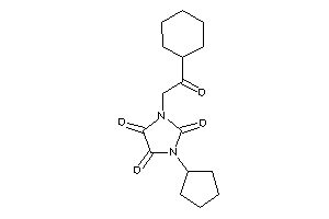 1-(2-cyclohexyl-2-keto-ethyl)-3-cyclopentyl-imidazolidine-2,4,5-trione