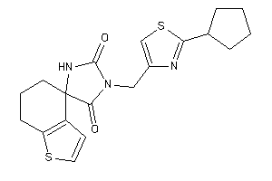 3'-[(2-cyclopentylthiazol-4-yl)methyl]spiro[6,7-dihydro-5H-benzothiophene-4,5'-imidazolidine]-2',4'-quinone