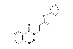 3-(4-keto-1,2,3-benzotriazin-3-yl)-N-(1H-pyrazol-5-yl)propionamide