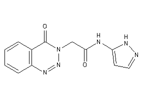 Image of 2-(4-keto-1,2,3-benzotriazin-3-yl)-N-(1H-pyrazol-5-yl)acetamide