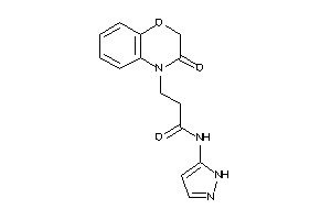 3-(3-keto-1,4-benzoxazin-4-yl)-N-(1H-pyrazol-5-yl)propionamide