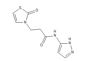 3-(2-keto-4-thiazolin-3-yl)-N-(1H-pyrazol-5-yl)propionamide