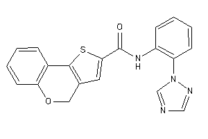 Image of N-[2-(1,2,4-triazol-1-yl)phenyl]-4H-thieno[3,2-c]chromene-2-carboxamide