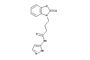 4-(2-keto-1,3-benzoxazol-3-yl)-N-(1H-pyrazol-5-yl)butyramide