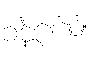 Image of 2-(2,4-diketo-1,3-diazaspiro[4.4]nonan-3-yl)-N-(1H-pyrazol-5-yl)acetamide