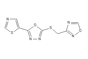 2-(1,2,4-oxadiazol-3-ylmethylthio)-5-thiazol-5-yl-1,3,4-oxadiazole