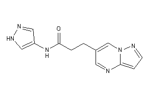 3-pyrazolo[1,5-a]pyrimidin-6-yl-N-(1H-pyrazol-4-yl)propionamide