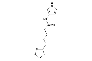 Image of 5-(dithiolan-3-yl)-N-(1H-pyrazol-4-yl)valeramide