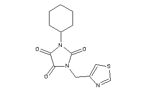 1-cyclohexyl-3-(thiazol-4-ylmethyl)imidazolidine-2,4,5-trione