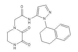 2-(2,3-diketopiperazino)-N-(2-tetralin-1-ylpyrazol-3-yl)acetamide